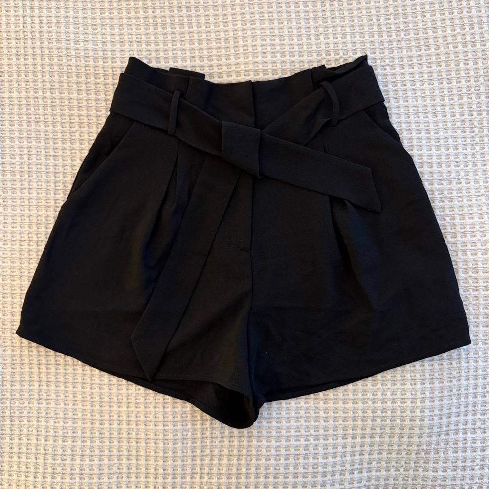 Free Press High Waisted Belted Shorts